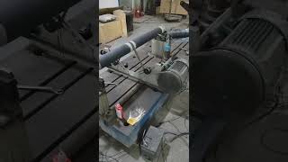 Rubber roller is undergoing dynamic balance testing