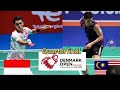 DENMARK OPEN 2022 QUARTER FINAL  (HIGHLIGHTS) : LEE ZII JIA VS JONATAN CHRISTIE #badminton #viral