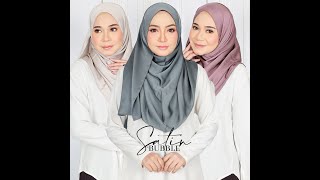 [M8408] KM WOMEN MUSLIMAH BUBBLE SATIN SHAWL