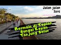 Jalan-jalan Sore dan Bermain di Tepian Sungai Kayan Tanjung Selor