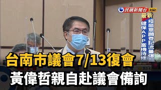 台南市議會復會 黃偉哲親自赴議會備詢－民視台語新聞