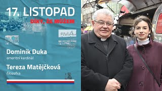 17. listopad - Díky že můžem: Dominik Duka a Tereza Matějčková