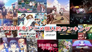 【2021年冬アニメ】超偏見個人的ランキング