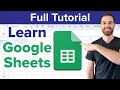 Google Sheets Beginner Tutorial: Sorting, Functions, Charts and More