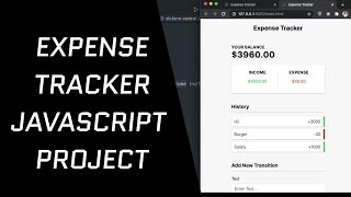 (Hindi) Expense Tracker | JavaScript Microproject | Basic JS Projects For Learning.....