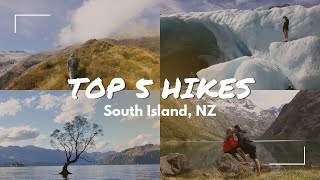 My TOP 5 FAVORITE hikes in New Zealand  SOUTH ISLAND