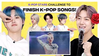 Can Kpop Group finish the lyrics of TWICE, MONSTA X, RED VELVET \u0026 NCT DREAM?| FLC | CRAVITY