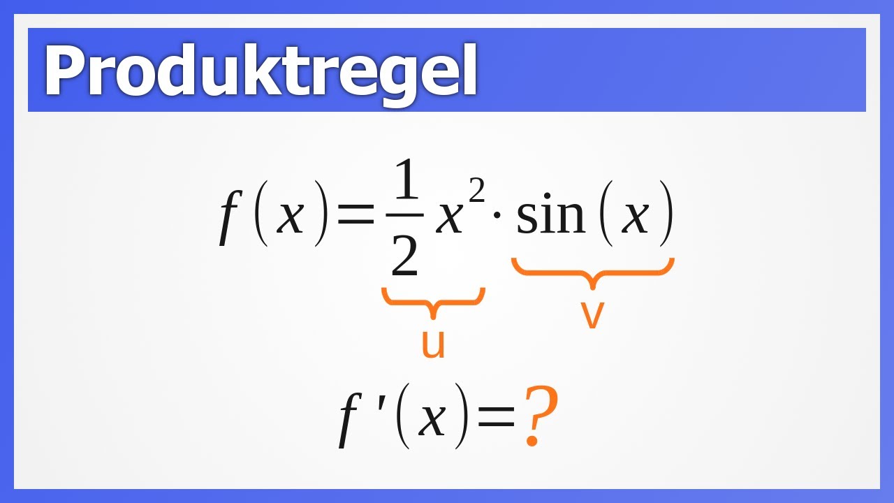 Produktregel Zum Ableiten Von Funktionen | Fürs Abi | How To Mathe ...