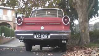 Ford Falcon 221 dual exhaust sounds like a V8 loud tuff Australian xp early bird falcon