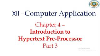 12 CA Chapter 4 PHP Part 3
