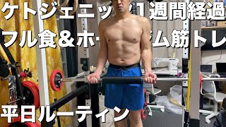 ［ホームジム］ケトジェニックダイエット1週間経過しました 筋トレルーティン　5/3〜5/7