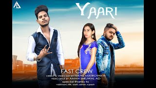 Yaari nikk ft avneet kaur (cover song) ll presented by Fast crew ll Heart touching love story ll