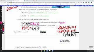 Unit 4 Lesson 3 Function Notation