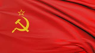 Soviet union flag - CCCP flag waving in the wind