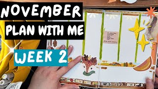 Setting up WEEK 2 of November in my planner! | Archer and Olive 2025 dated planner