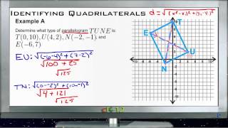 Classifying Quadrilaterals in the Coordinate Plane: Examples (Basic Geometry Concepts)