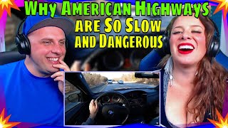 Why American Highways are So Slow and Dangerous #reaction BMW M3 POV Drive Binaural Audio