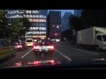 driving japan 1080p tokyo sunset drive gaienhigashi dori ave. 2012