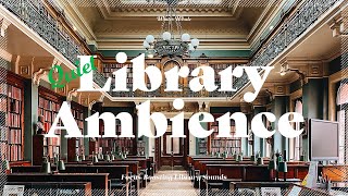 Quiet Library Ambience Background Noise for Study, Focus | White Noise, 도서관 백색소음