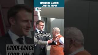 French President Emmanuel Macron Lands In Jaipur For Republic Day Celebration