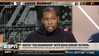 ESPN FIRST TAKE | Kevin Durant and Stephen A. discuss issues around the NBA season