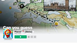 Placer (Geoguessr on Roblox) gameplay