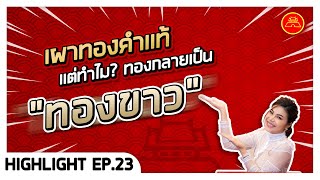 EP. 23 (Highlight) ทองปลอมไหม ? ทำไมเผาทองแล้วเป็นสีขาว ?