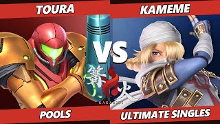 Kagaribi 6 - Kameme (Mega Man, Sheik) Vs. Toura (Samus) SSBU Ultimate Tournament