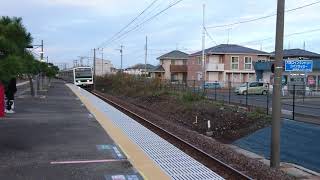 E501系、水戸行き10両 東海駅到着