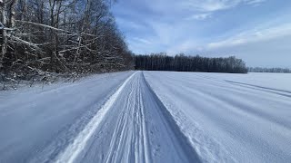 #липецкаяобласть Кулешовка. Лыжная база. Побил рекорд свой. Тренировка в кайф. #лыжи