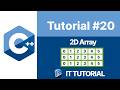 C++ Tutorial - 2D Arrays: Create, Access, Update & Loop Through Values