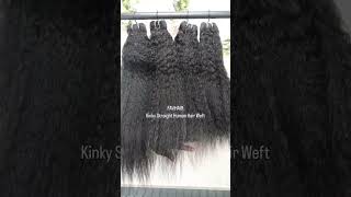 FAVHAIR Afro Kinky Straight Virgin Human Hair Weft | Cambodian Virgin Hair Weave #kinkystraighthair