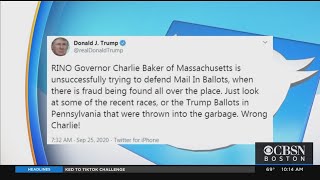 ‘Wrong Charlie!’ President Trump Fires Back At Baker After Mass. Governor’s Criticism