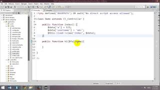 CodeIgniter Tutorial - Part 1 - Controllers and Views
