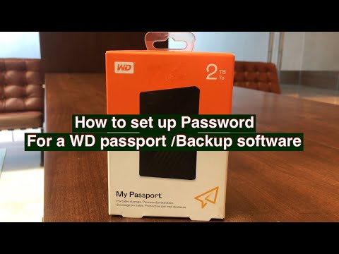 How to setup password for WD passport/ WD backup setup/ Western Digital encryption