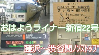 【貨物線を走行!!】おはようライナー新宿22号･185系に乗ってきた。