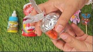 Satisfying video Asmr | rainbow lollipops | chocolate eating video | candy unboxing video Asmr