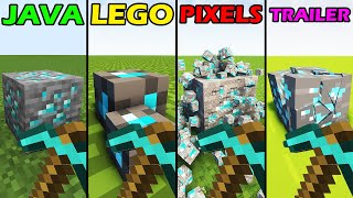 physics in java vs lego vs pixels vs trailer