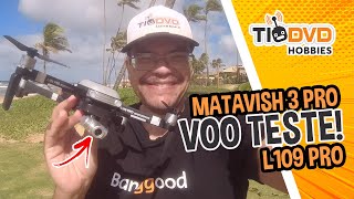 O MELHOR DRONE BOM E BARATO PARA INICIANTES COMPRAR HOJE COM GPS CAMERA GIMBAL MATAVISH 3 L109 PRO