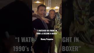 Manny Pacquiao TELLS Mike Tyson WHY HE BECAME A BOXER