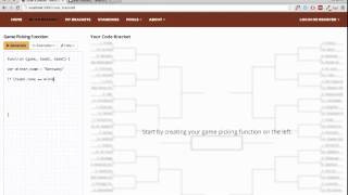 Coder's Bracket Tutorial - My Team Wins