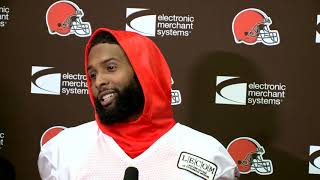 OBJ feels settled in with the Cleveland Browns and being back with his best frie