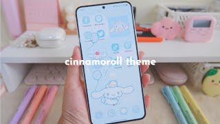 how to make your phone aesthetic ✨️ cinnamoroll theme 💕