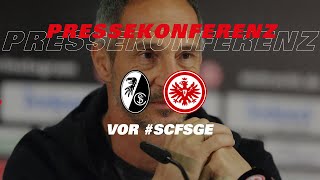 "Eintracht Frankfurt auch fußballerisch eine Nummer" | PK vor SCF - SGE, präsentiert von Krombacher