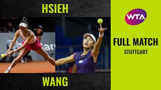 Hsieh Su-Wei vs. Wang Qiang  | Full Match | 2019 Stuttgart Round of 32