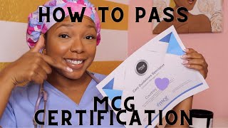 How to pass the MCG Certification| 3 tips for passing MCG Certification Test