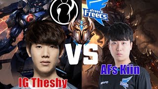 When IG Theshy vs AFs Kiin in Korea SoloQ | Who is Best Top ?