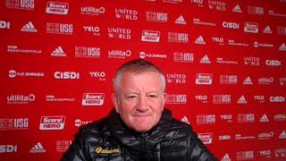 Chris Wilder - Sheffield United v Man City - Pre-match Press Conference