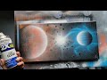 Beginner Space Spray Paint Art Class!