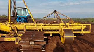 WHERE DOES YOUR PEAT COME FROM??   Heavy Machinery Harvest day at a peat bog Agricultural Tractor